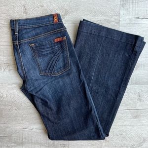 7 for All Mankind Dojo Flare Jeans Sz 28